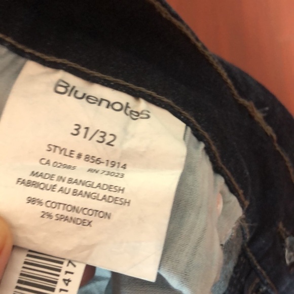 NWT Bluenotes  Liam Dark Blue Denim Straight leg size 31/32 - Picture 10 of 10